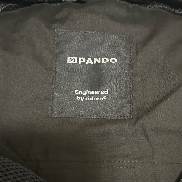 New Men's Size XL Pando Moto Phantom Black Motorcycle Riding Hoodie - Picture 3 of 7